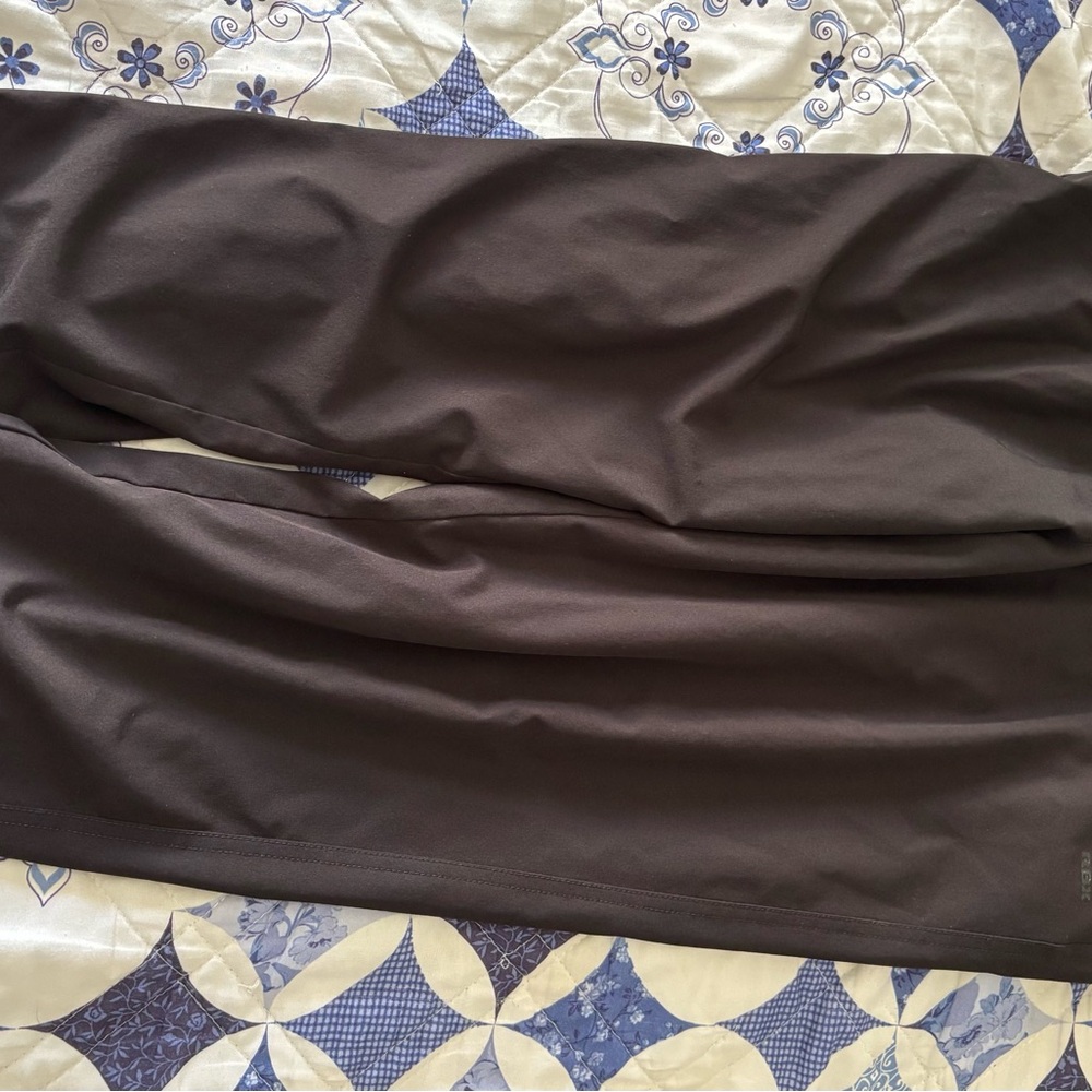 RBX Black Activewear Skirt with Snap Detail